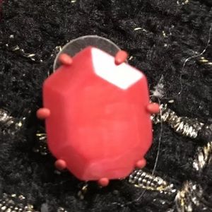 Single Kendra Scott Red Stud Morgan Matte Earring